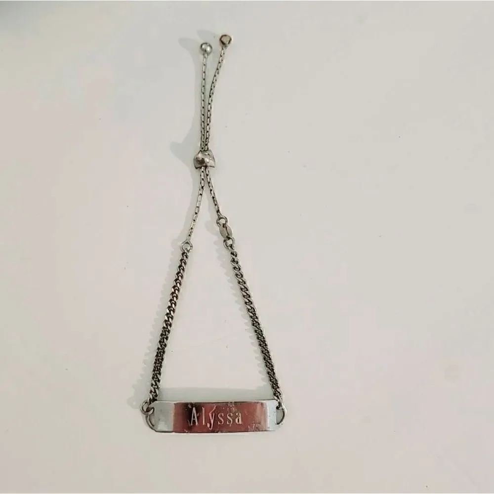 Sterling silver adjustable bolo bracelet